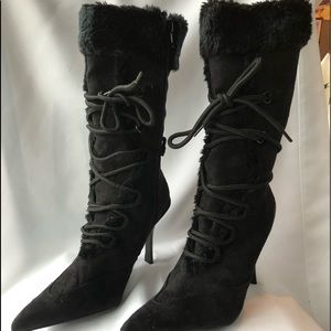 Black Suede Boots. Excellent condition.